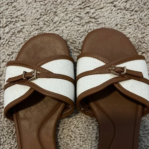 Zara Tan and Cream Women's Sandals - Picture 4 of 4